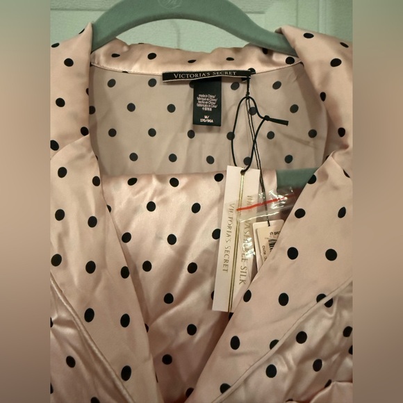 Victoria's Secret Pink and Black Polka Dot Pajama Set - Picture 4 of 4